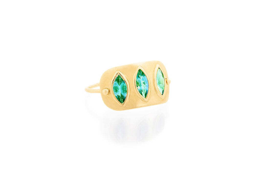CELINE DAOUST | Marquise Emeralds ring