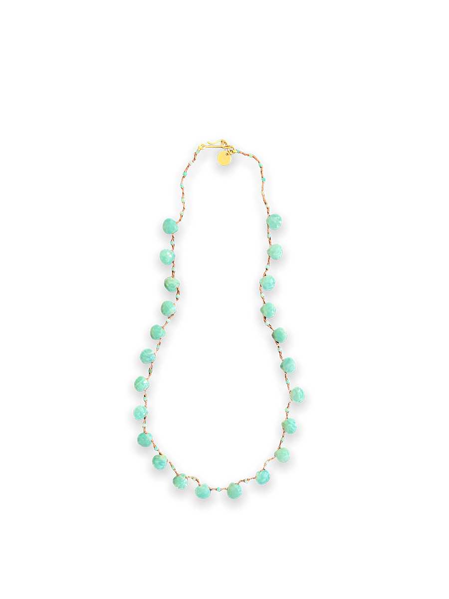 IVARENE | Beetle necklace with amazonite