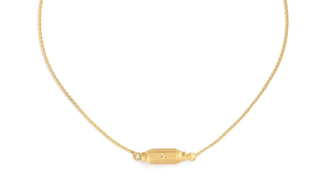 MARIE LICHTENBERG | Micro coco diamonds locket necklace