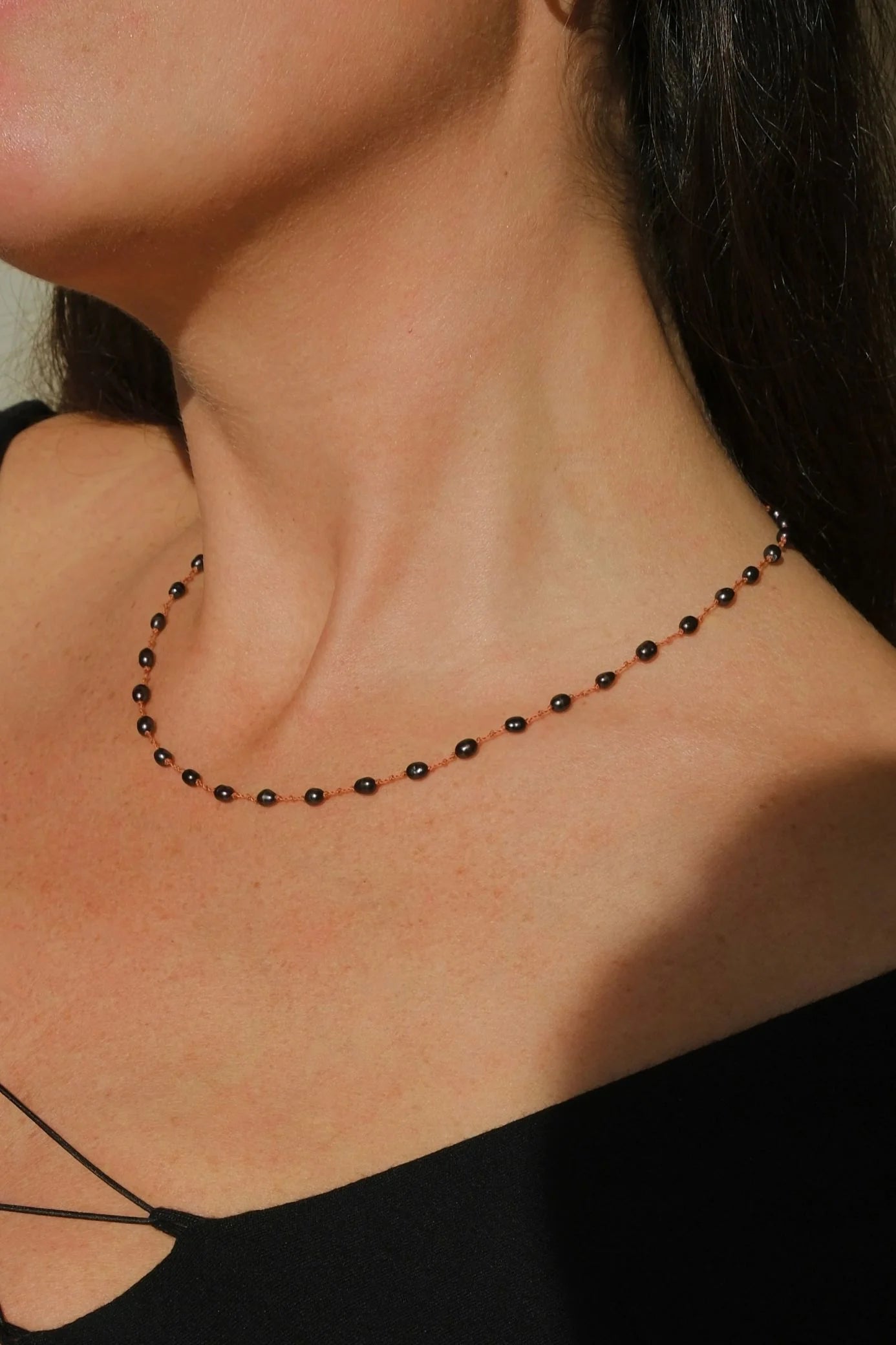 Ivarene | BIRD MINI BLACK NECKLACE