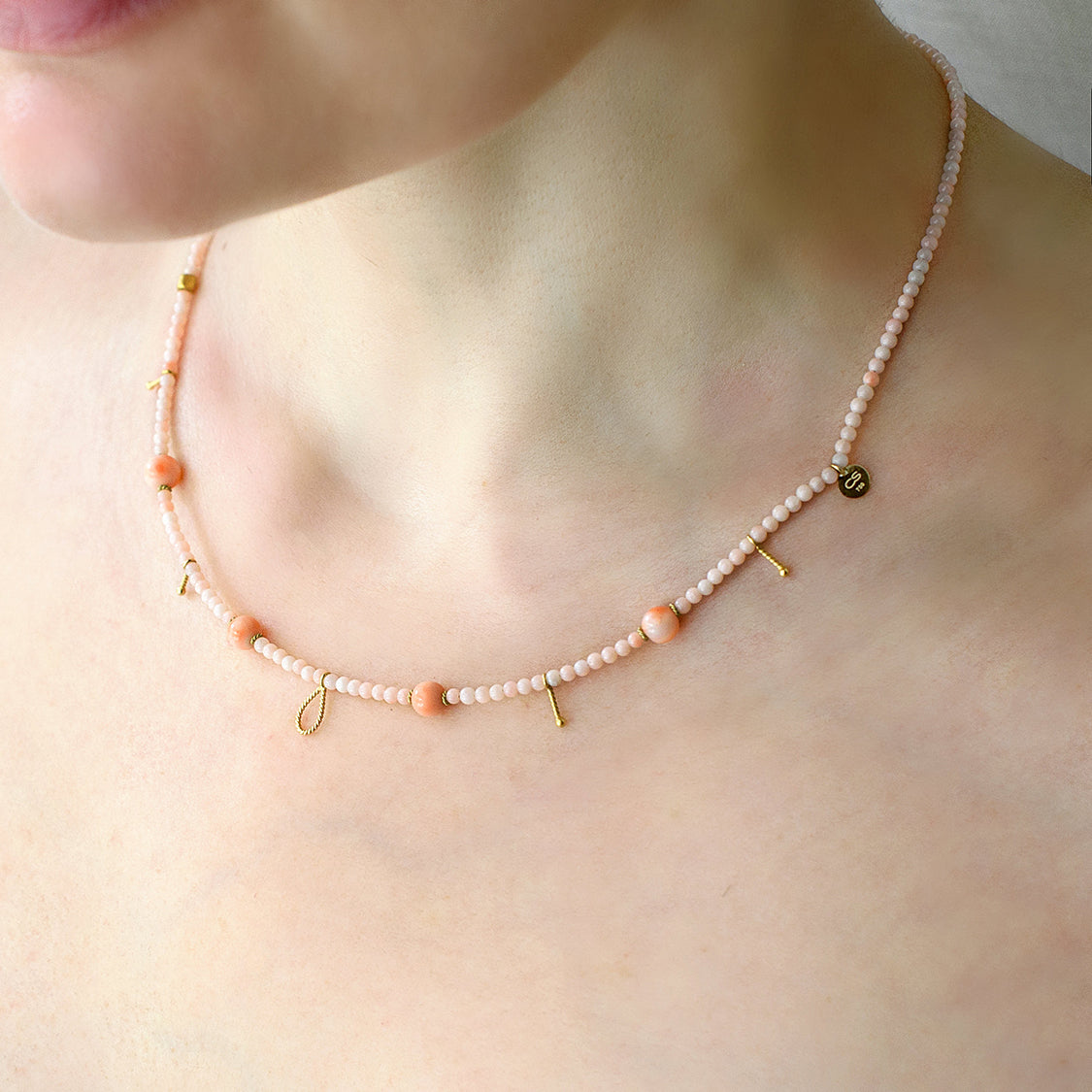 CHRISTINA SOUBLI | Necklace with rose corals