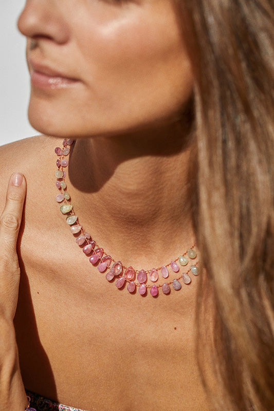 IVARENE | MEADOW NECKLACE WITH MULTICOLOR SAPPHIRES
