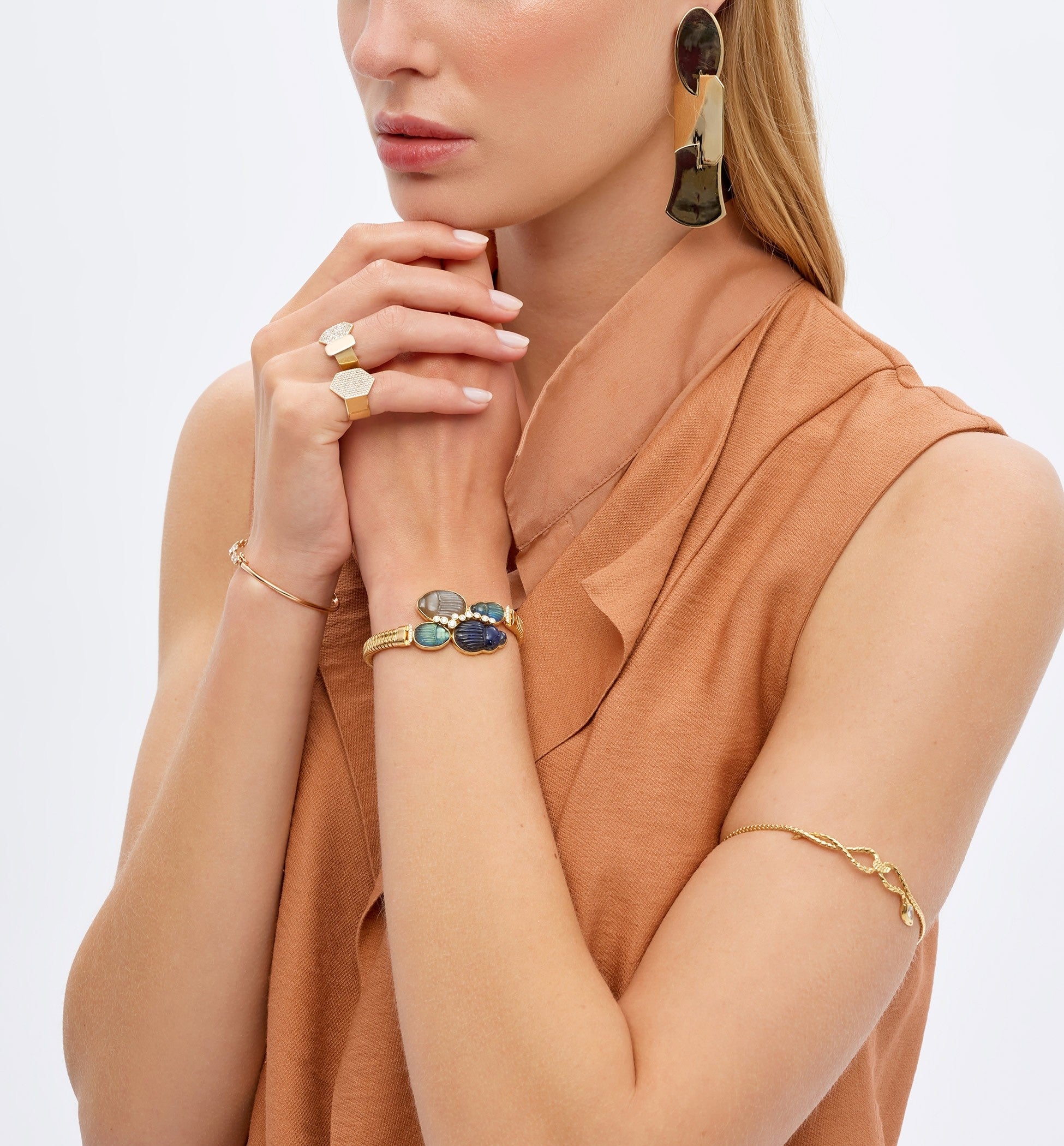 LITO | Hexagon and square diamond ring