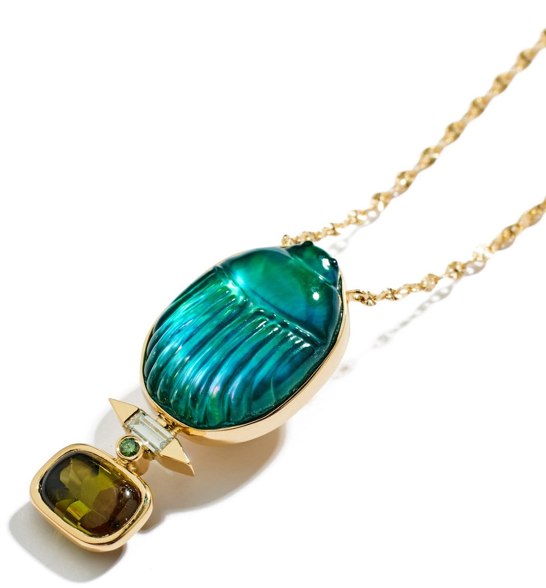 LITO | Big Gola necklace with tourmaline