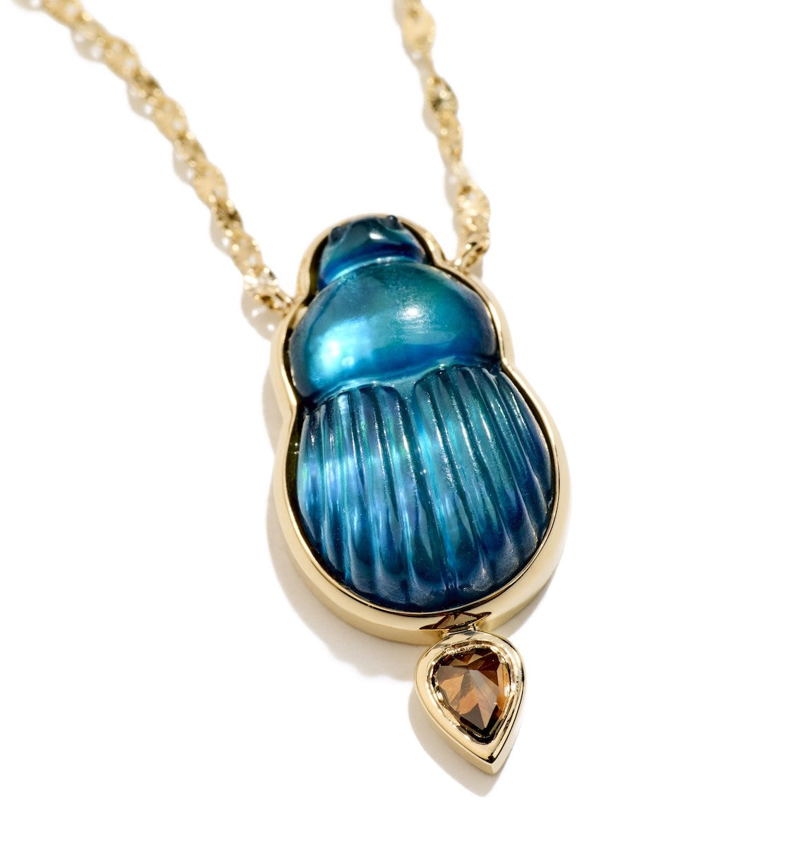 LITO | Big Sienna necklace with brown diamond