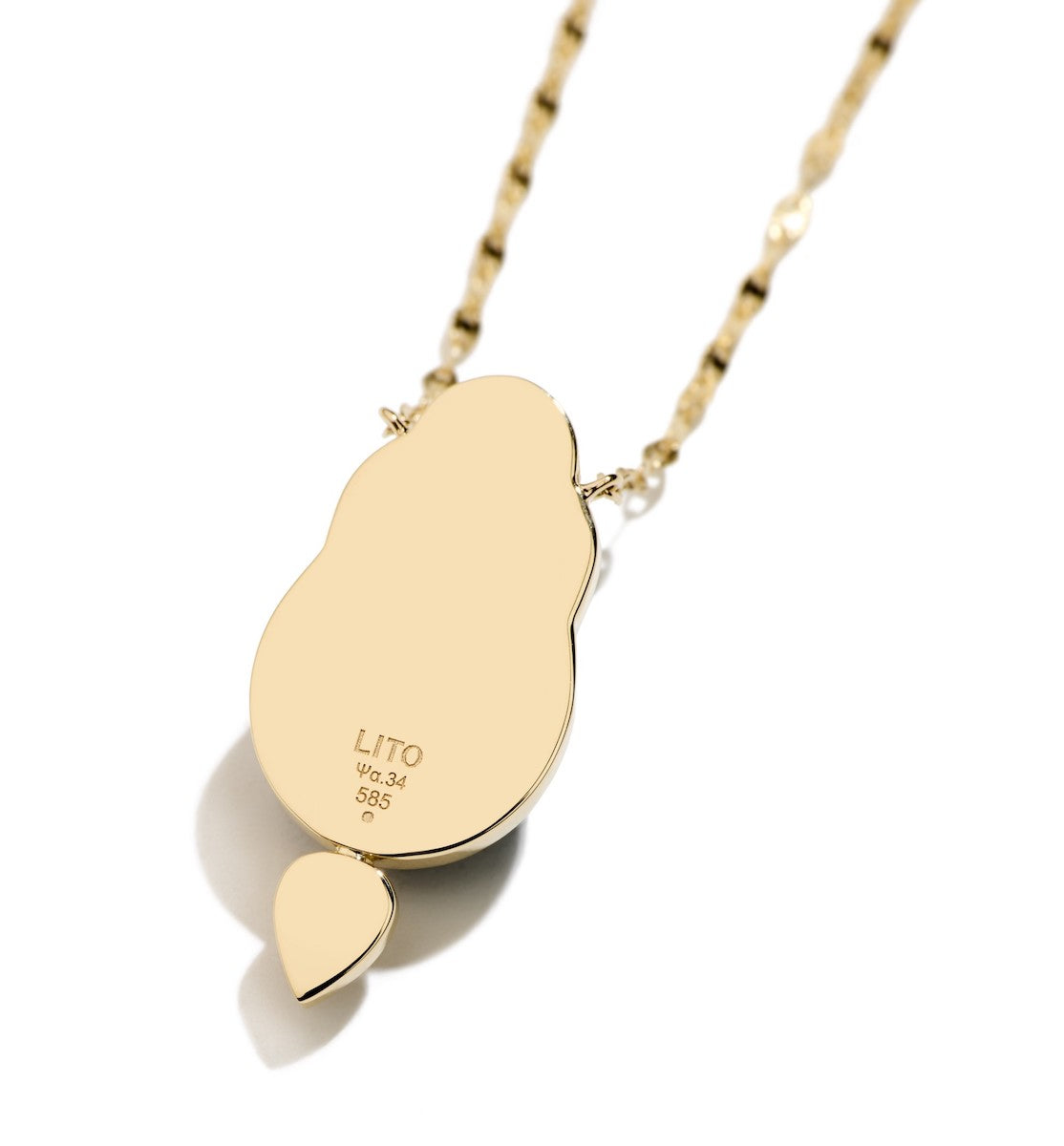 LITO | Big Sienna necklace with brown diamond