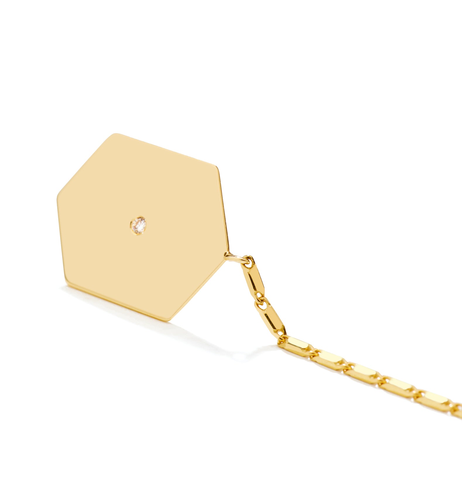 LITO | Hexagon diamond yellow earring