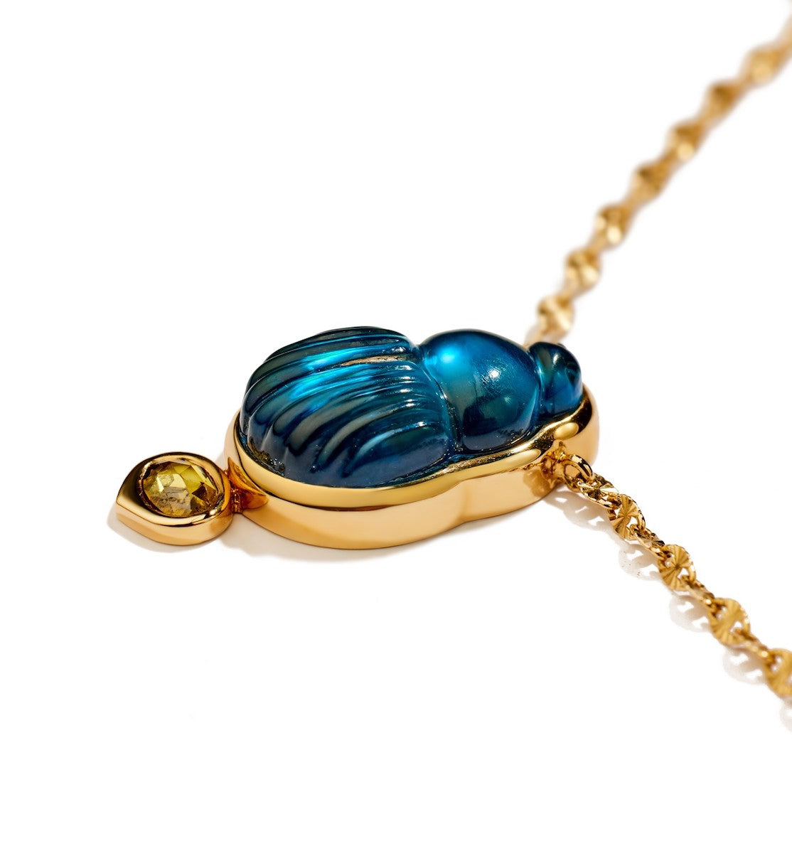 LITO | Small Sienna necklace with brown diamond