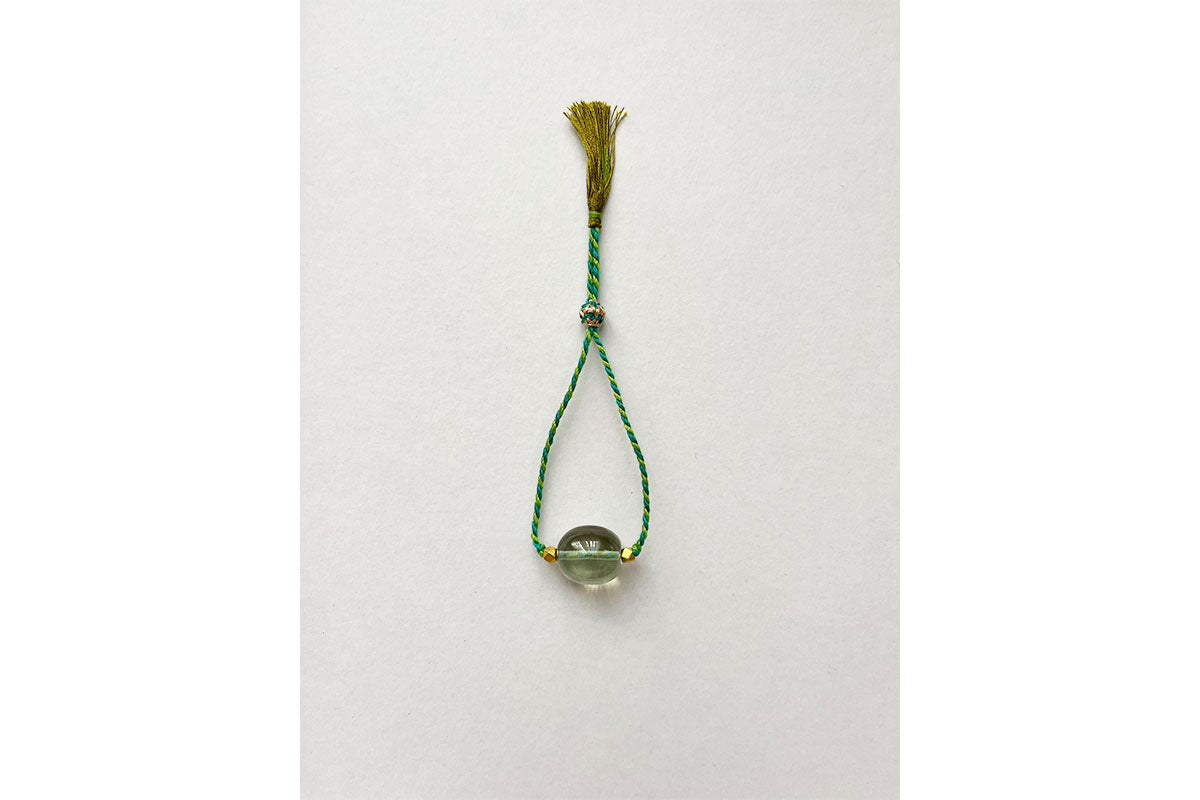 IAIA CARAVAN | Chota Cord bracelet in Green Amethyst with mixed thread