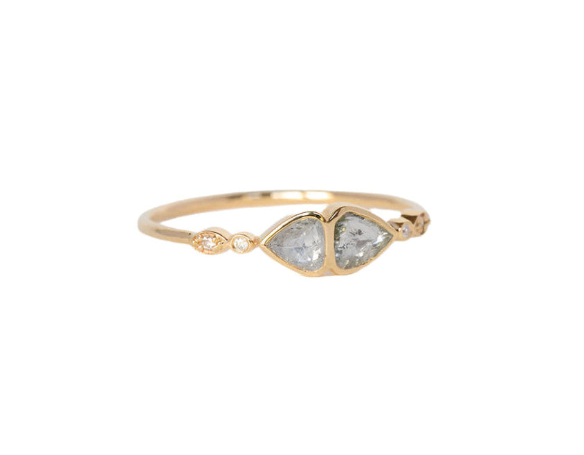 CELINE DAOUST | Grey diamond and diamonds Ring