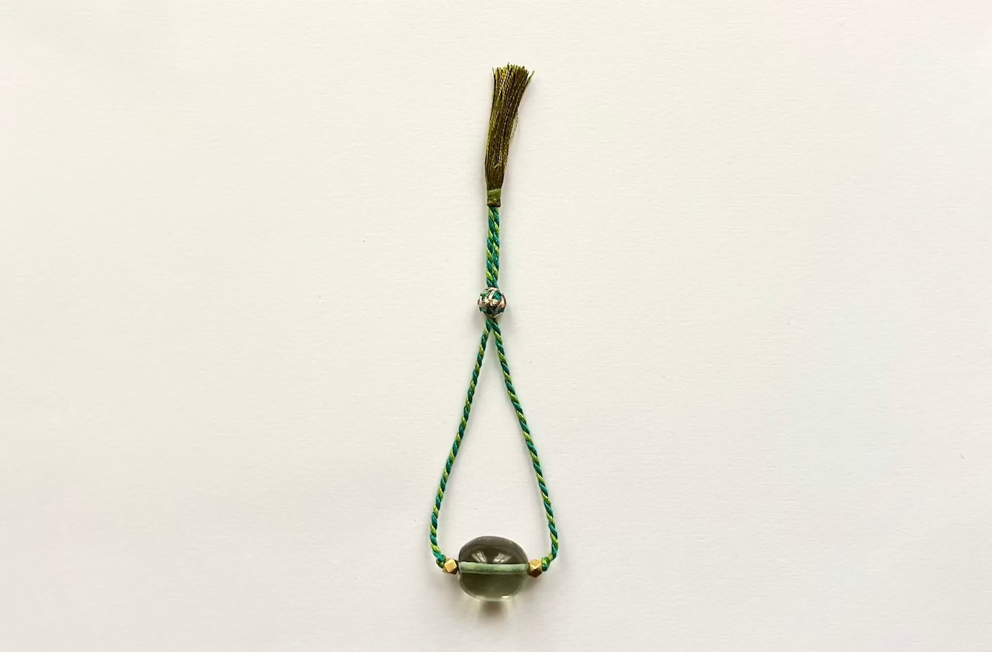 IAIA CARAVAN | Chota Cord bracelet in Green Amethyst with mixed thread