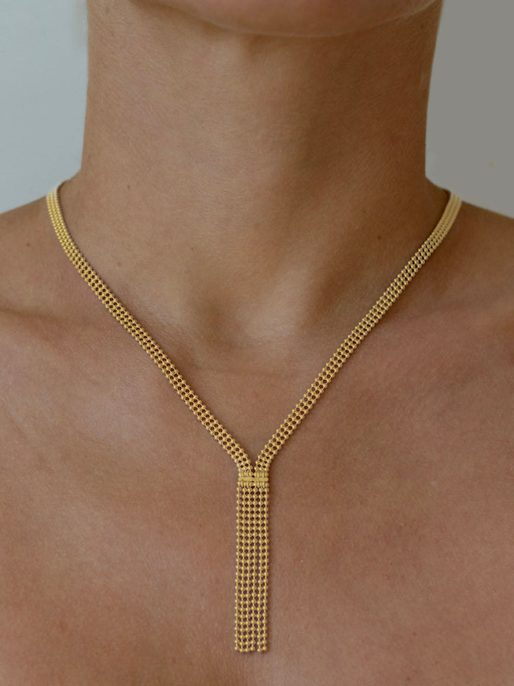 MAGGOOSH | CASCADE MINI LARIAT NECKLACE