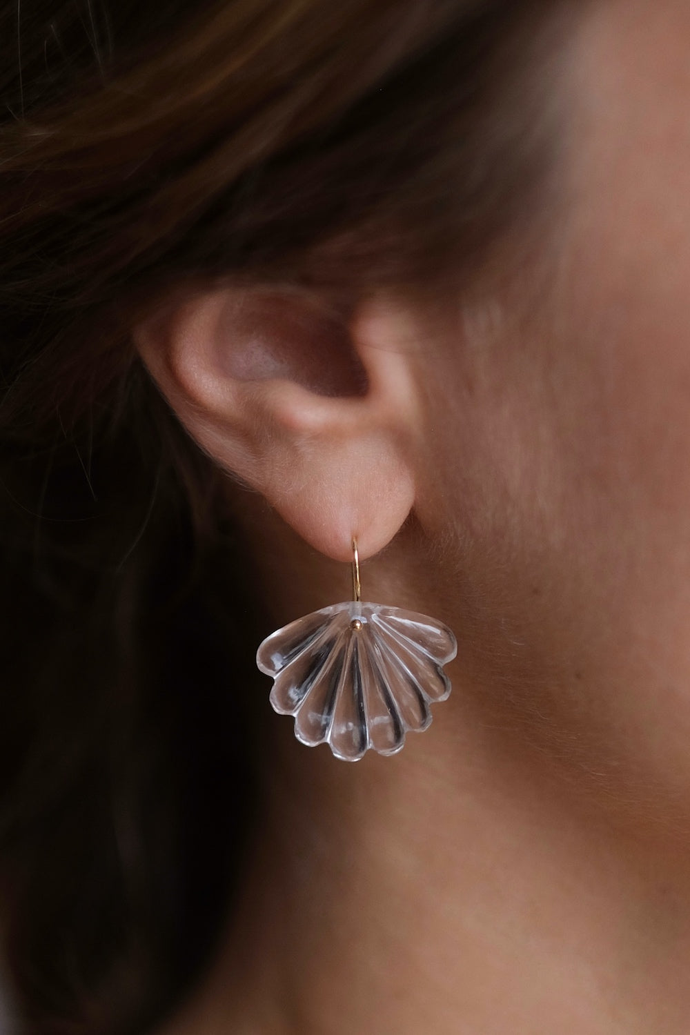 MAGGOOSH | MERMAID CLEAR QUARTZ EARRINGS