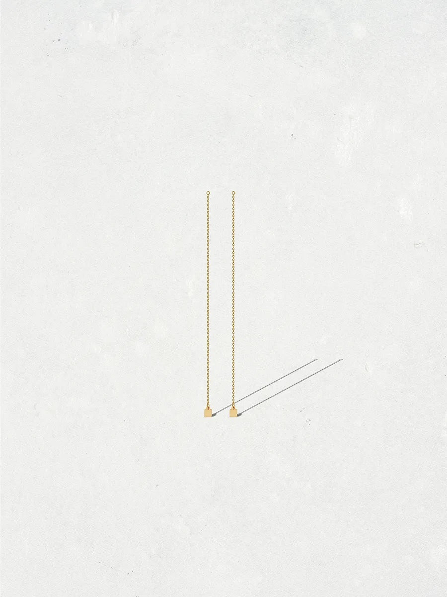 YANNIS SERGAKIS | Charnieres Caramel Baguette earrings