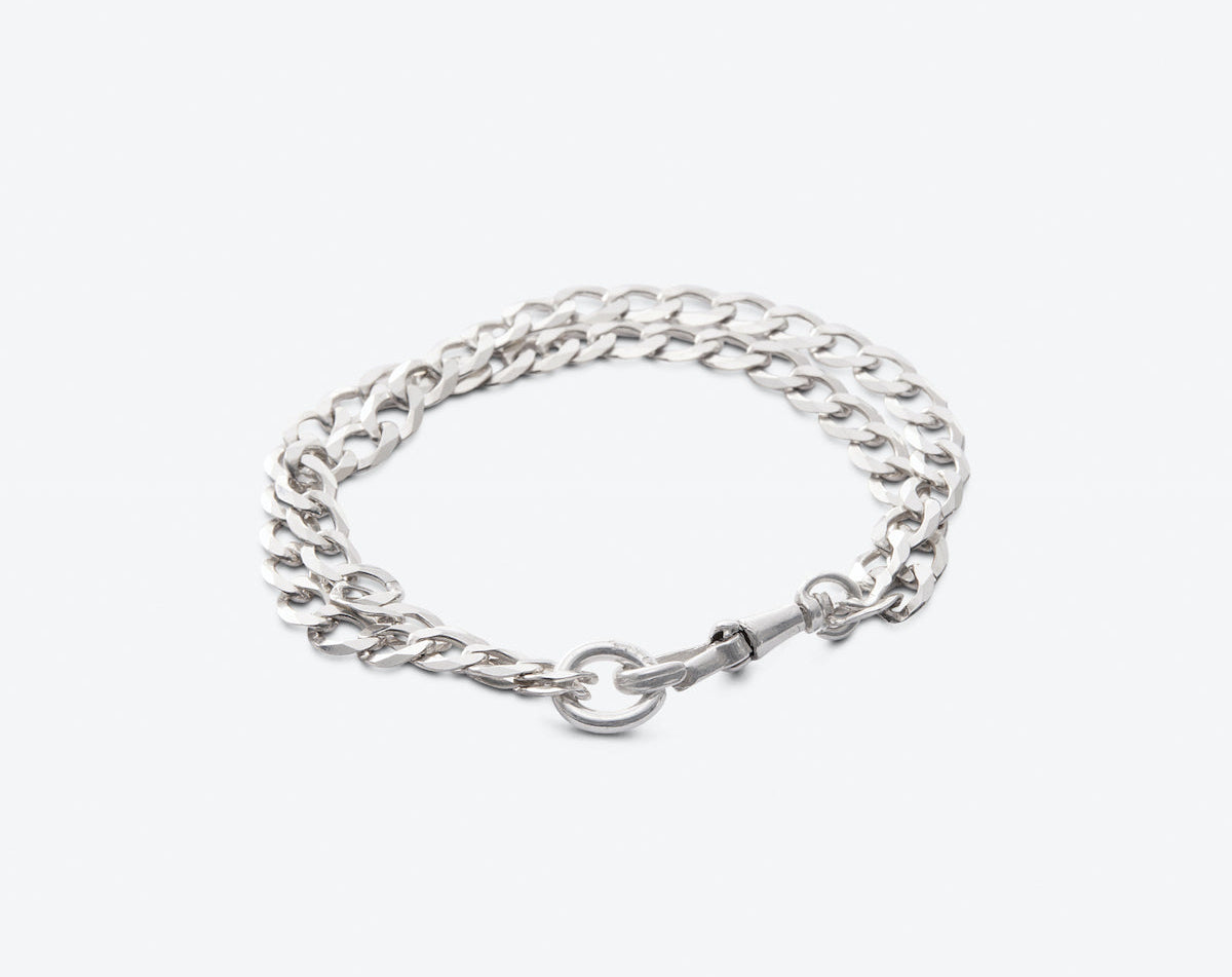 HELENA ROHNER | Double flat silver bracelet