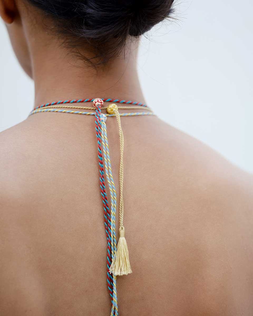 IAIA CARAVAN | Chota Cord necklace in citrine with single thread