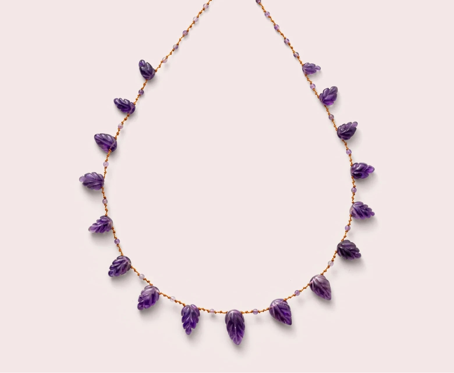 IVARENE | DROPS & BEADS NIILO FEUILLE NECKLACE