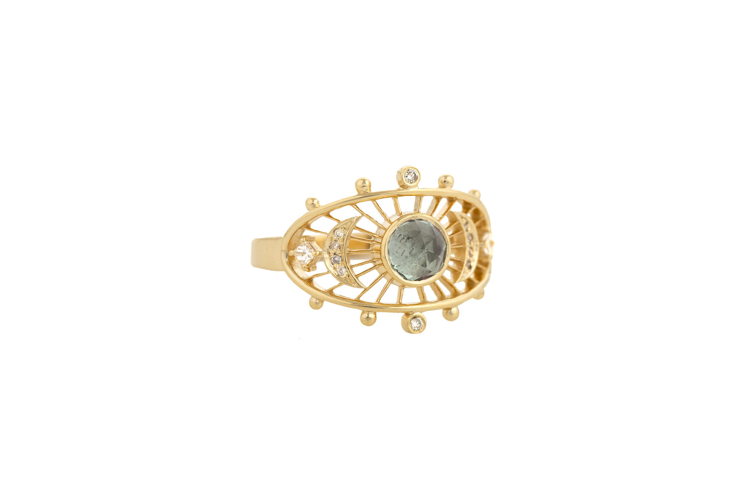 CELINE DAOUST | LIGHT GREY GREEN TOURMALINE DREAM MAKER RING