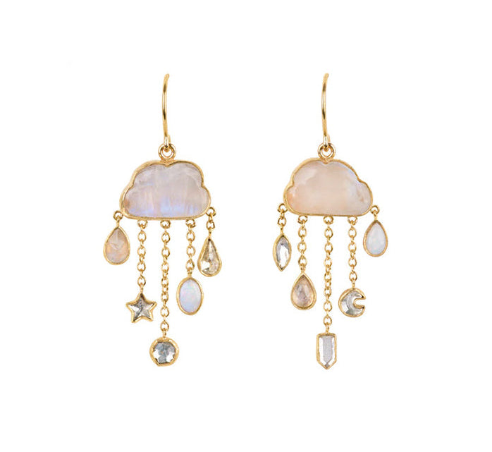 GRAINNE MORTON | Cloud & Rain Chain Drop Earrings