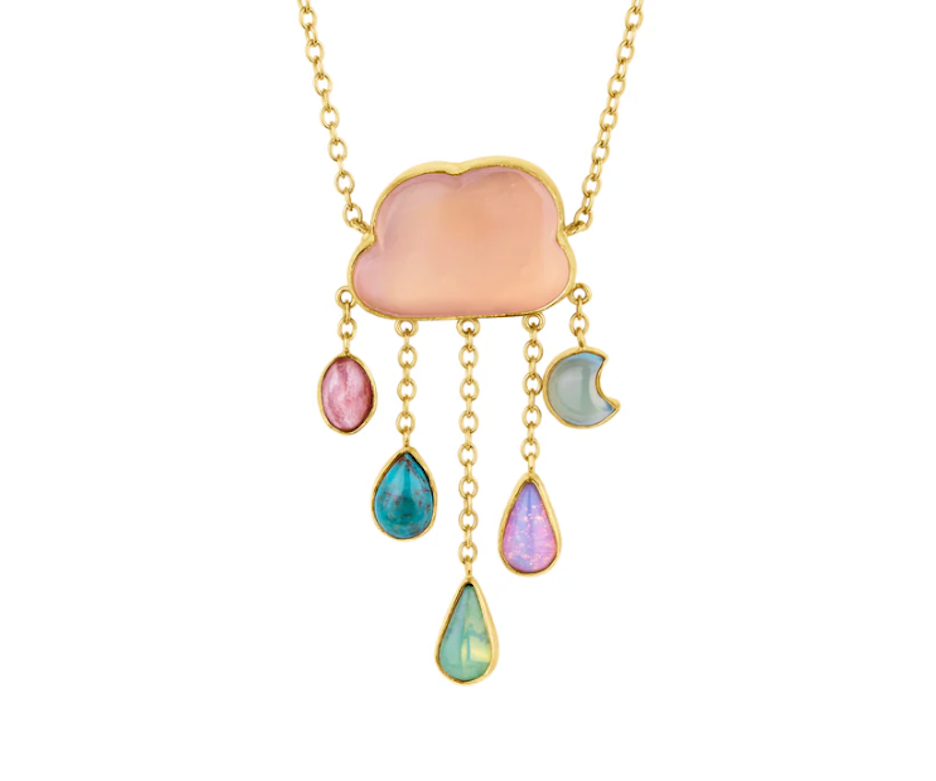 GRAINNE MORTON | Cloud & Rain Chain Drop Necklace