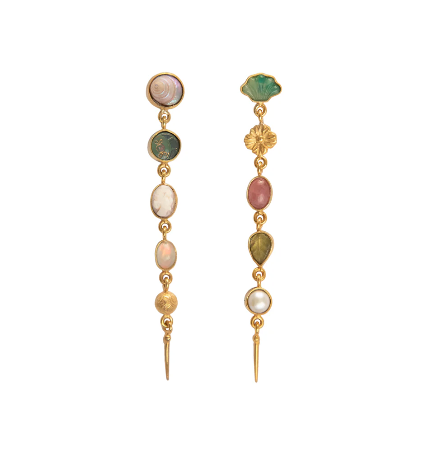 GRAINNE MORTON | FIVE CHARM VICTORIAN DROP EARRINGS