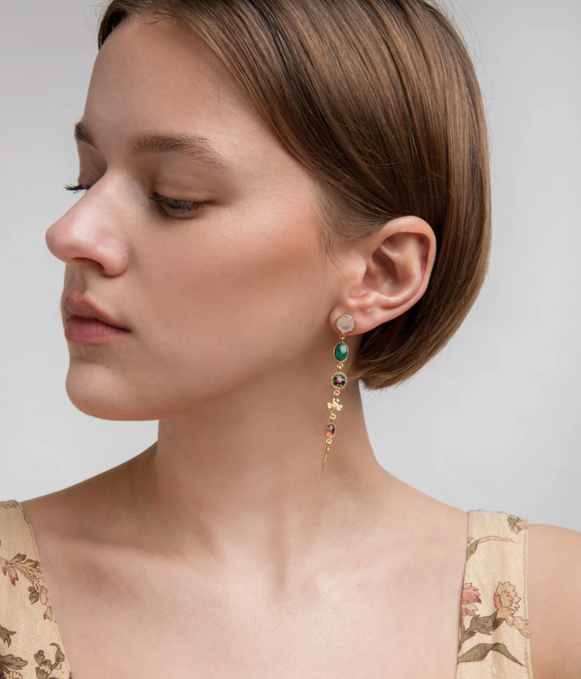 GRAINNE MORTON | FIVE CHARM VICTORIAN DROP EARRINGS