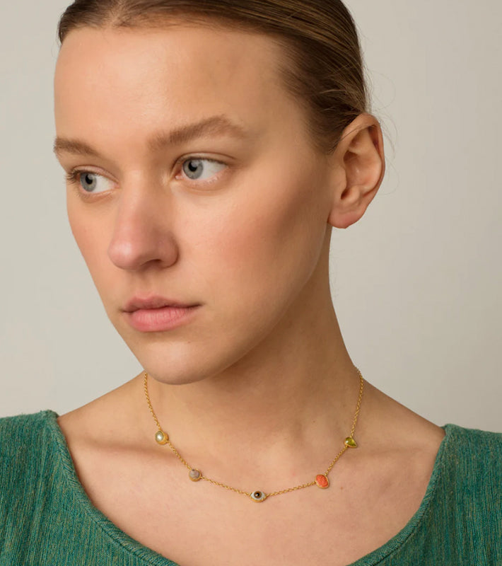 GRAINNE MORTON | Five Mini Charm Necklace