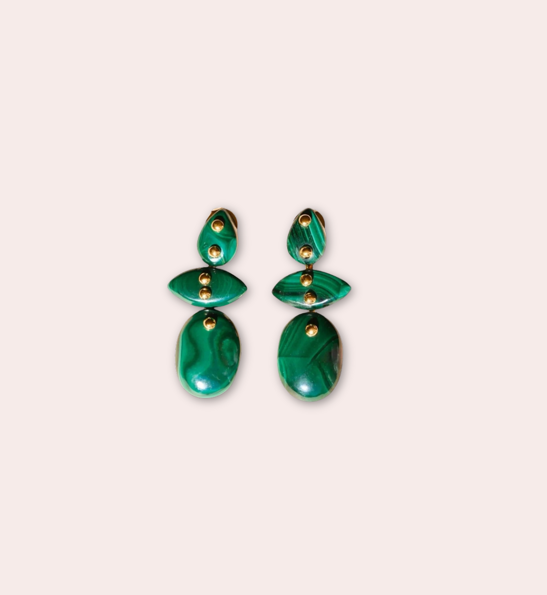 IVARENE | Avalon Malachite Earrings
