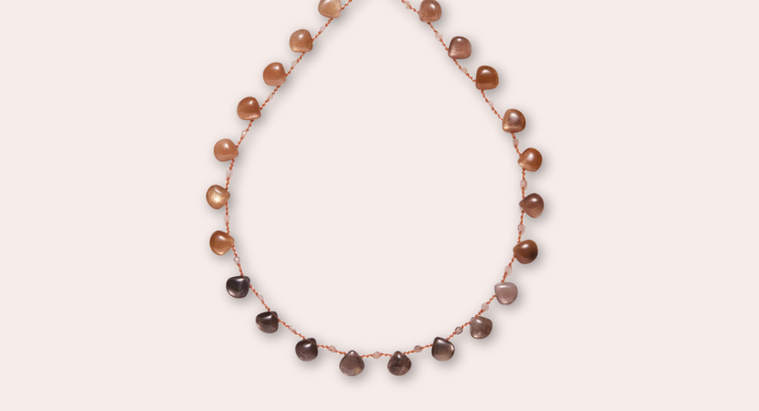 Ivarene | Beachwood necklace with moonstone