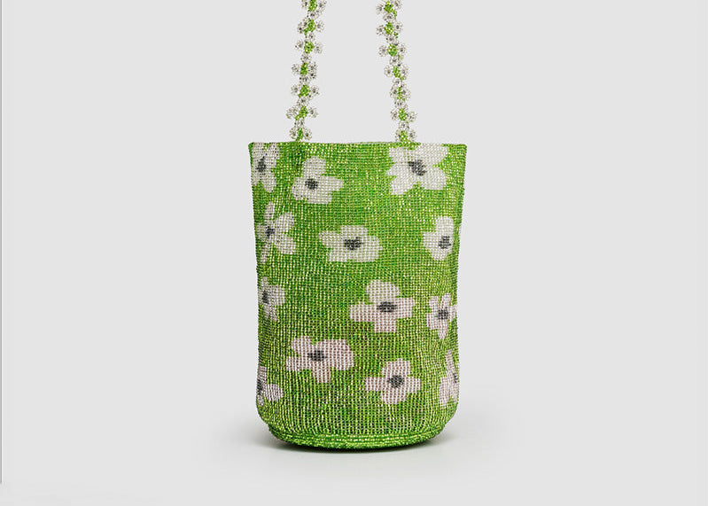 PURA UTZ | GREEN FLOWER DREAM BAG