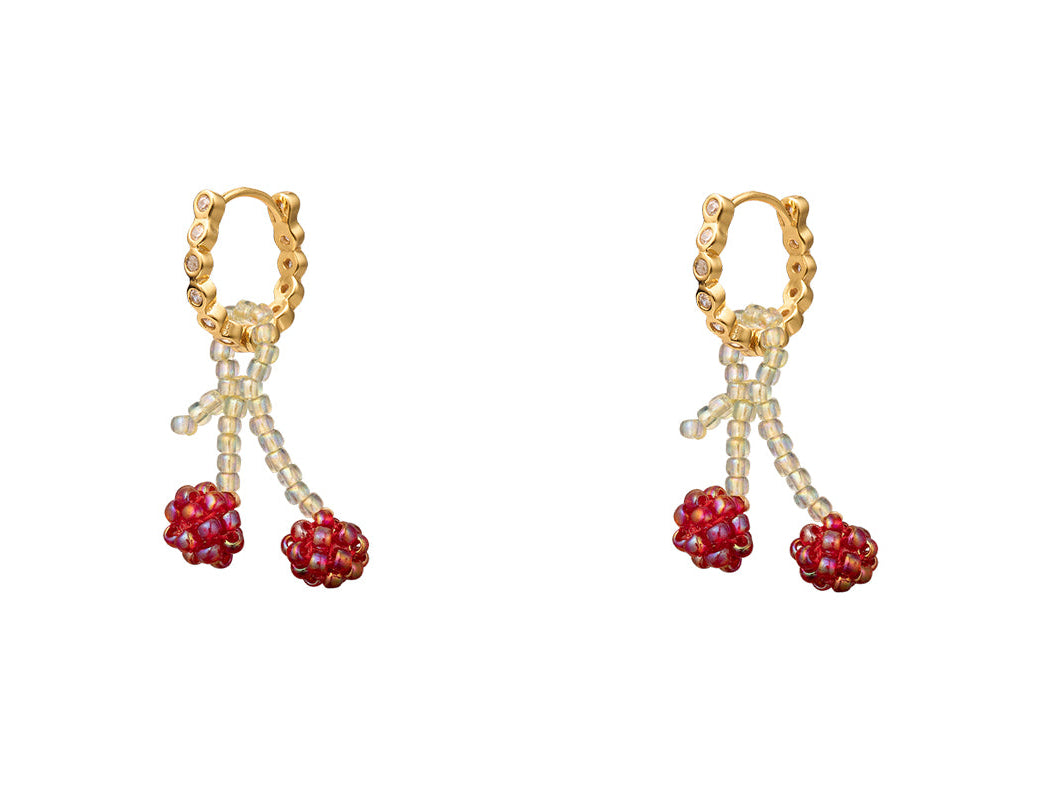 PURA UTZ | MINI CHERRY EARRINGS