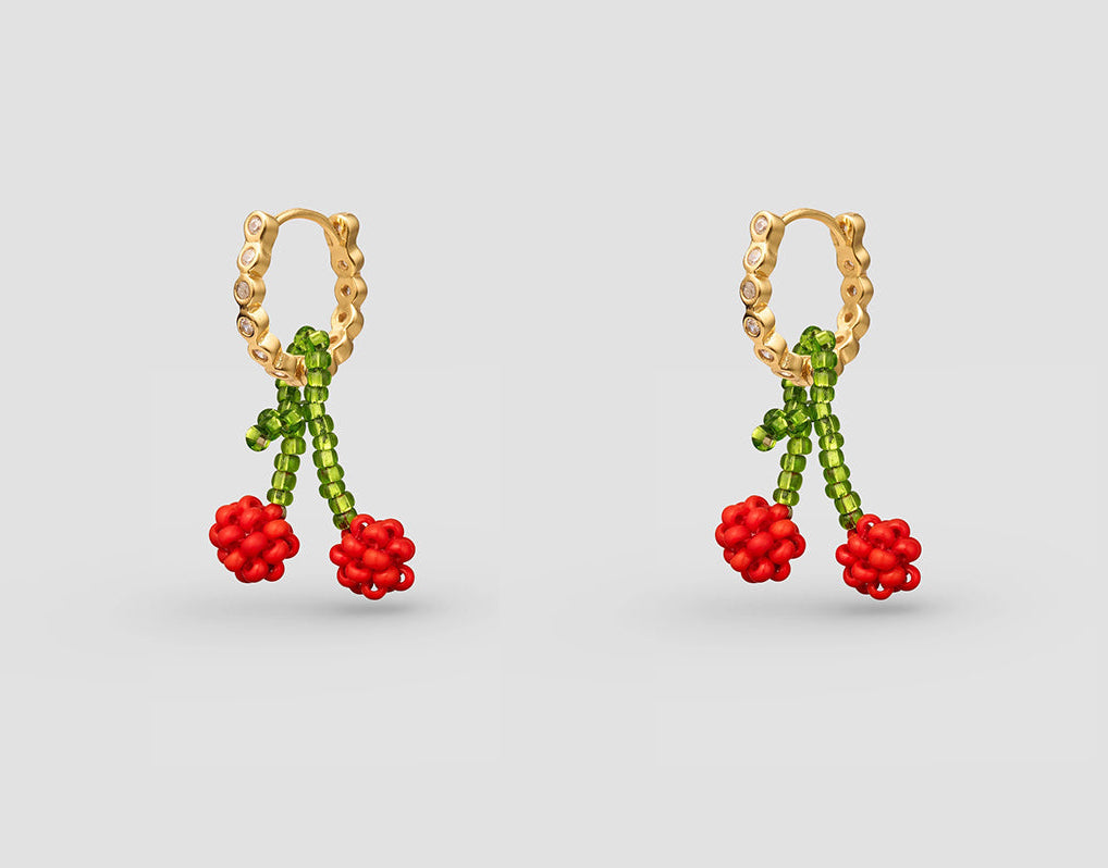 PURA UTZ | MINI CHERRY EARRINGS