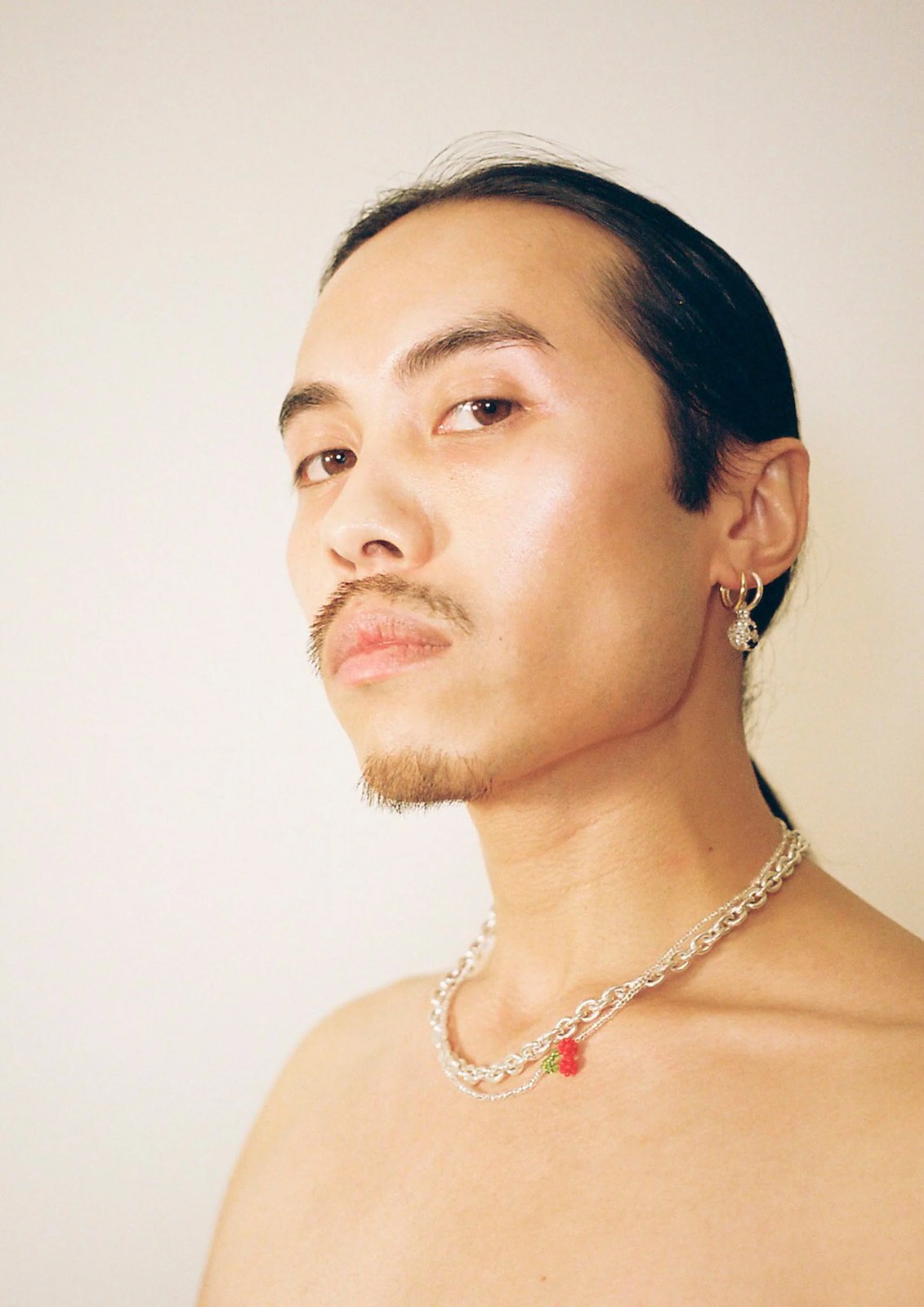 PURA UTZ | MINI SILVER CHERRY NECKLACE