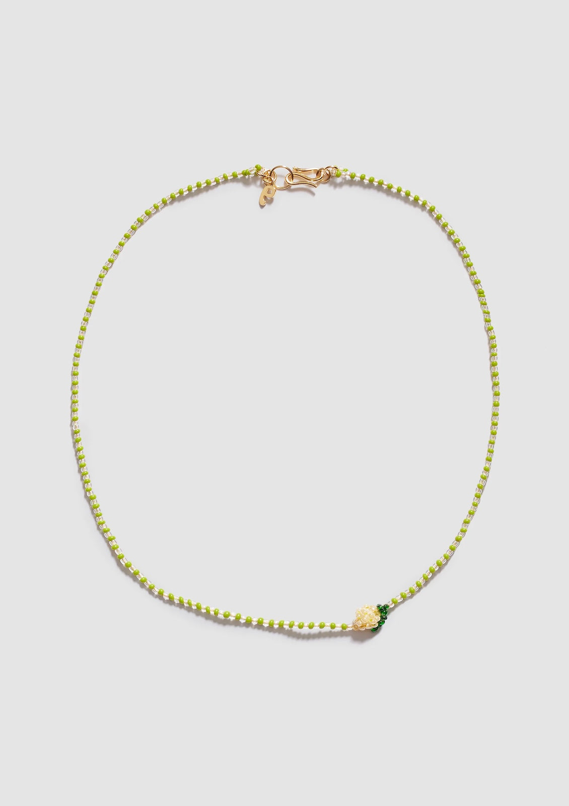 PURA UTZ | MINI STRIPED LEMON NECKLACE
