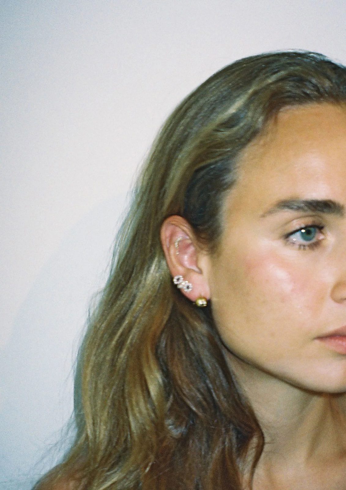 PURA UTZ | PINK FLOWER STICK EARRINGS