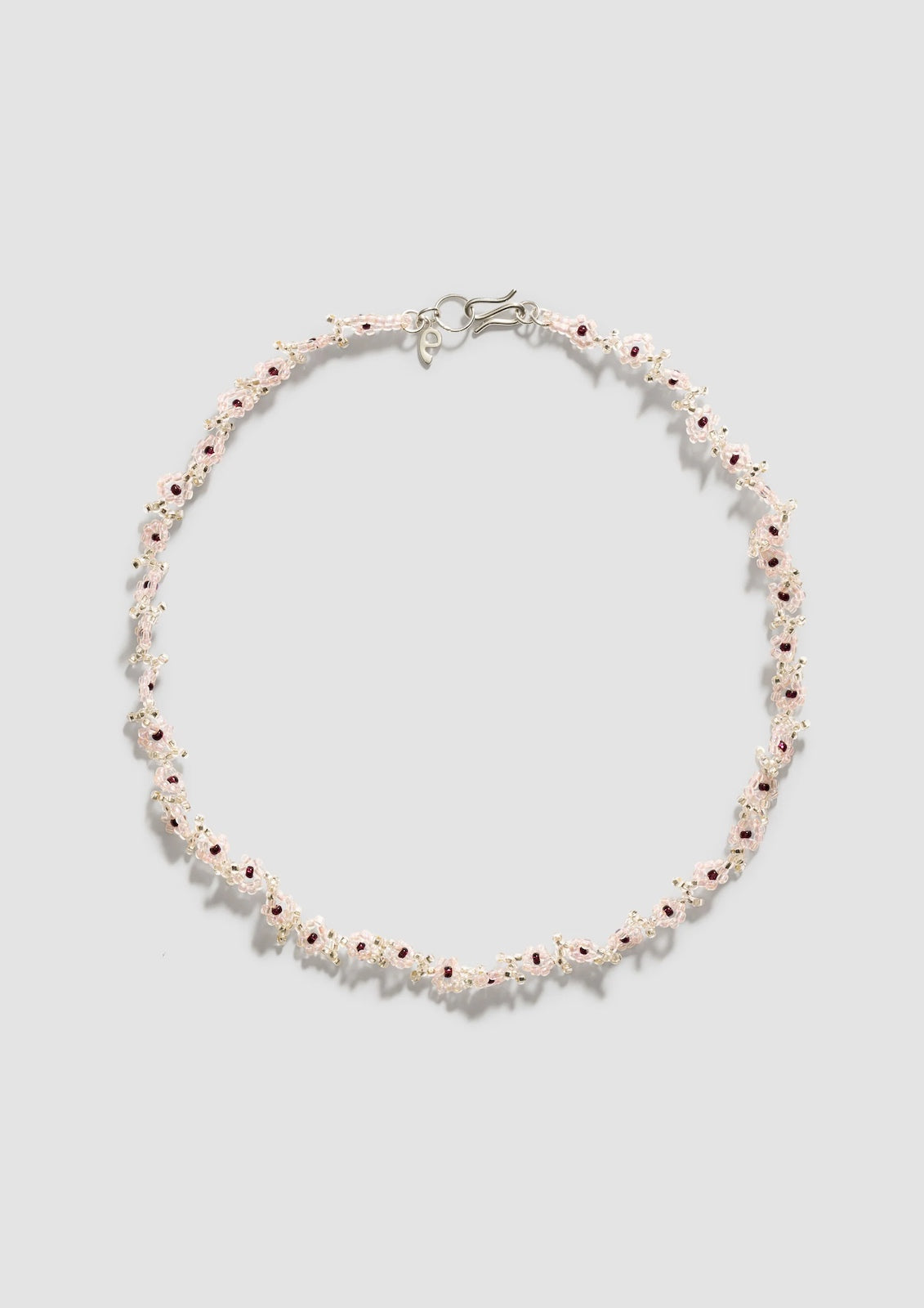 PURA UTZ | PINK FLOWER NECKLACE