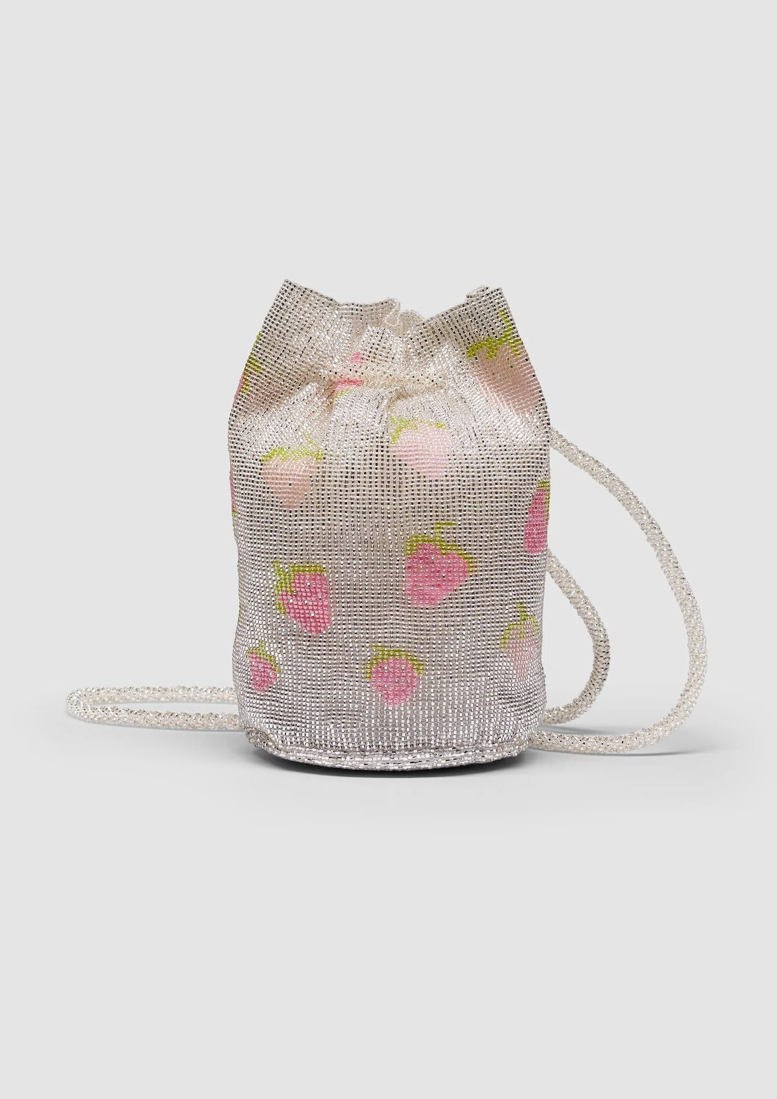 PURA UTZ | SILVER STRAWBERRY POUCH