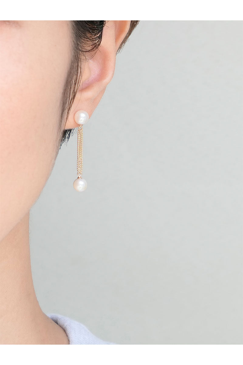 SIMMON SATO | HORSE TAIL FRINGE HOOP EARRING | GOLD