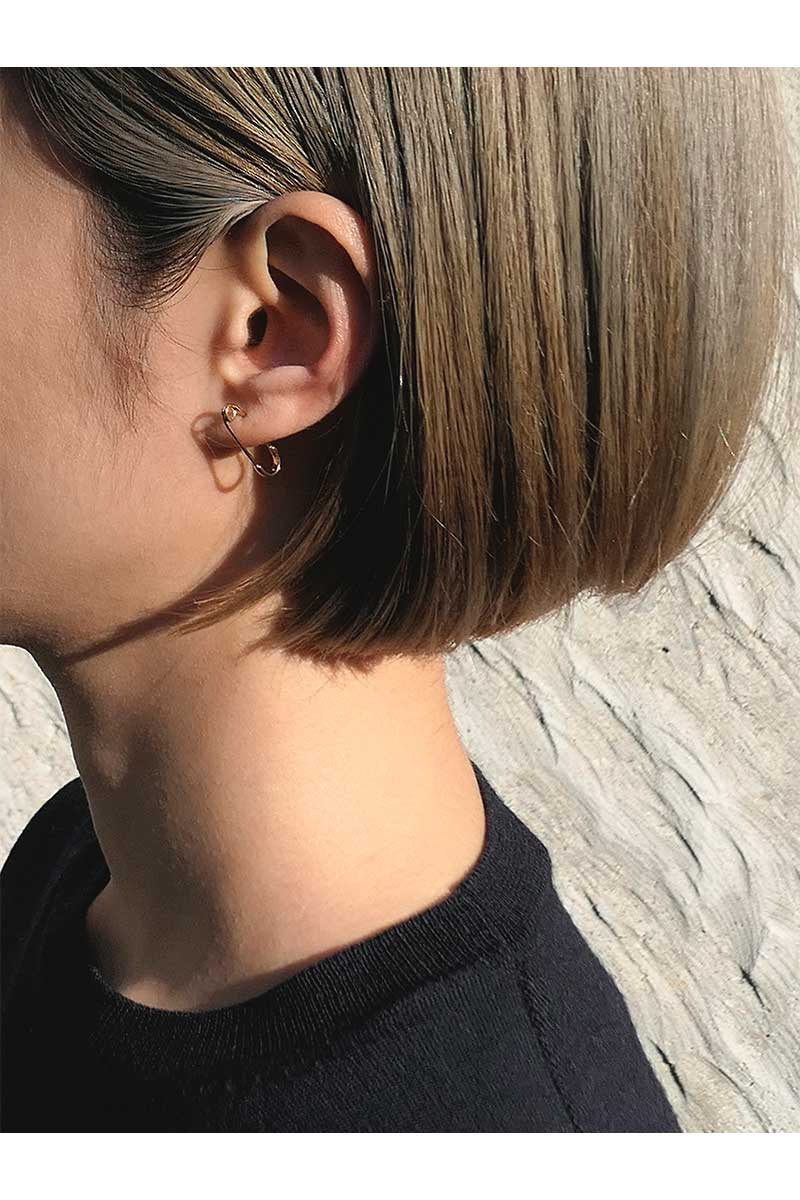 SIMMON SATO | SAFETY PIN EARRINGS