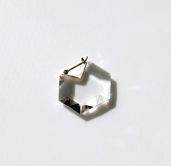 SIMMON SATO | FLAT EARRINGS | HEXAGON LONG