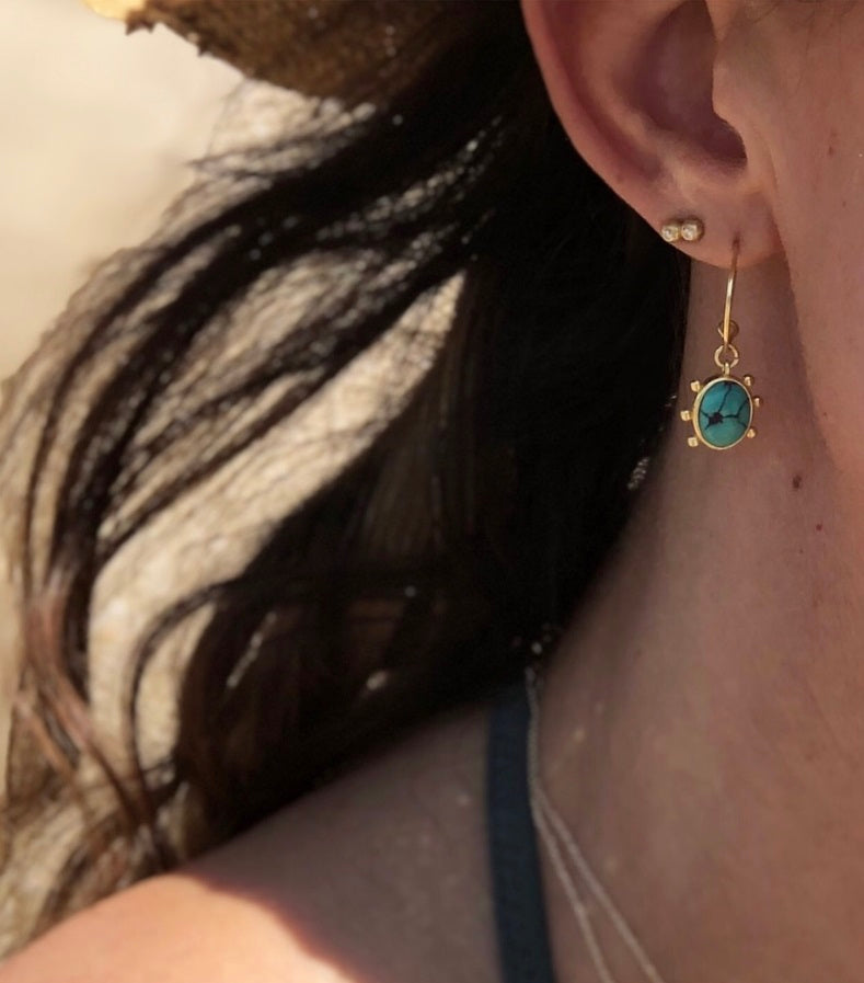 DANAI GIANNELLI | Turquoise earrings