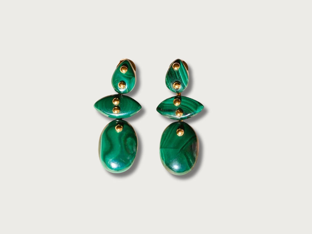 IVARENE | Avalon Malachite Earrings