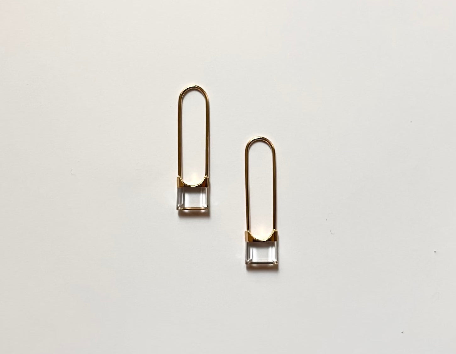 SIMMON SATO | DROP QUARTZ EARRINGS | SQUARE SHORT