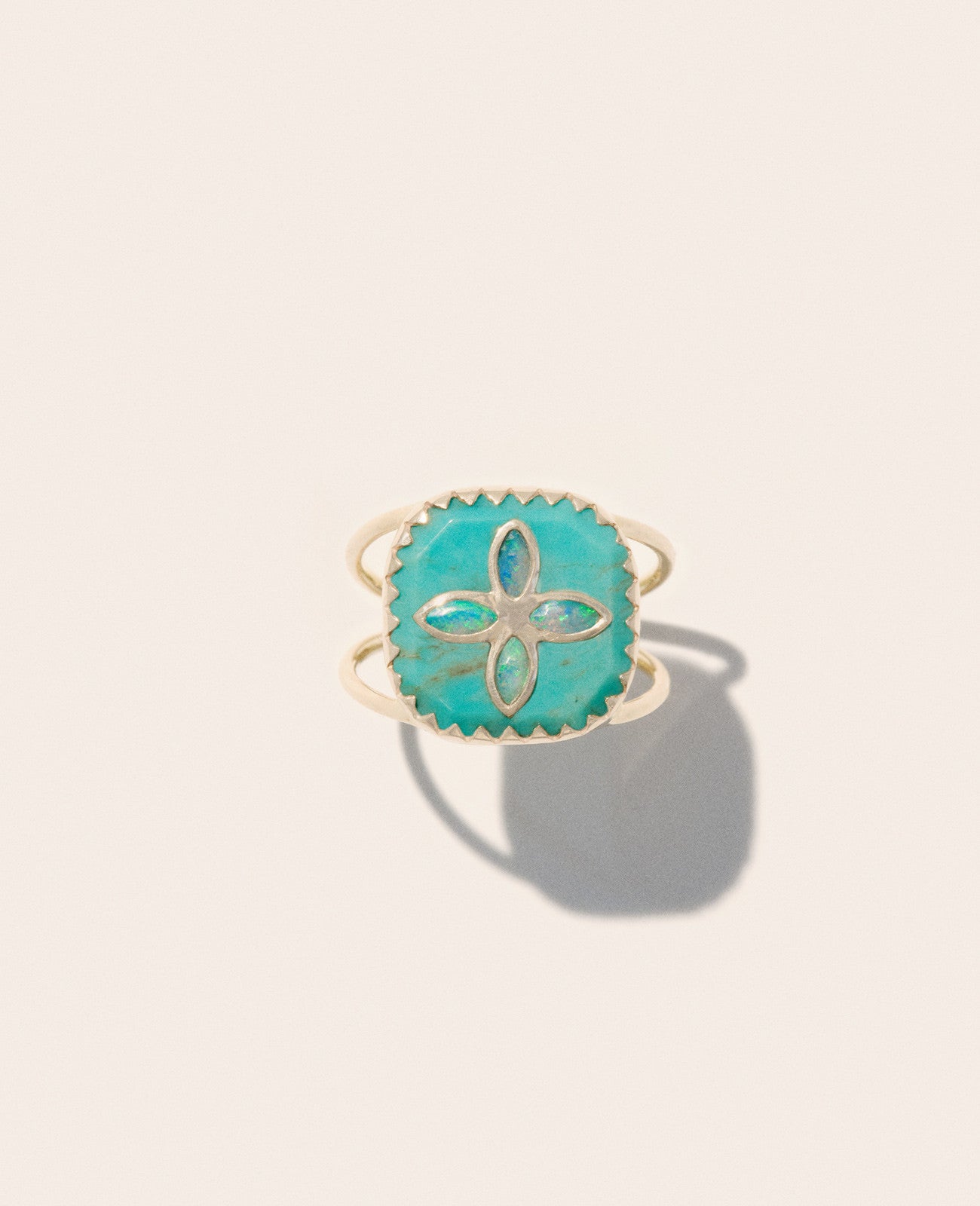PASCALE MONVOISIN | BOWIE RING WITH TURQUOISE OPAL
