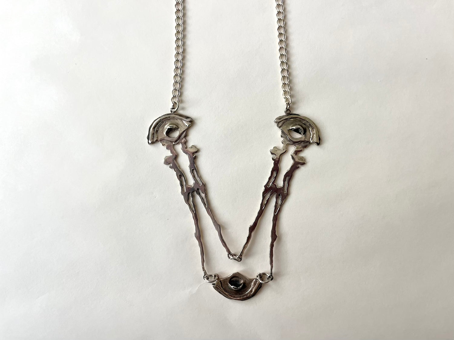 ALEXANDROS TZANNIS STUDIO | Teardrop Necklace 3 eyes triangle