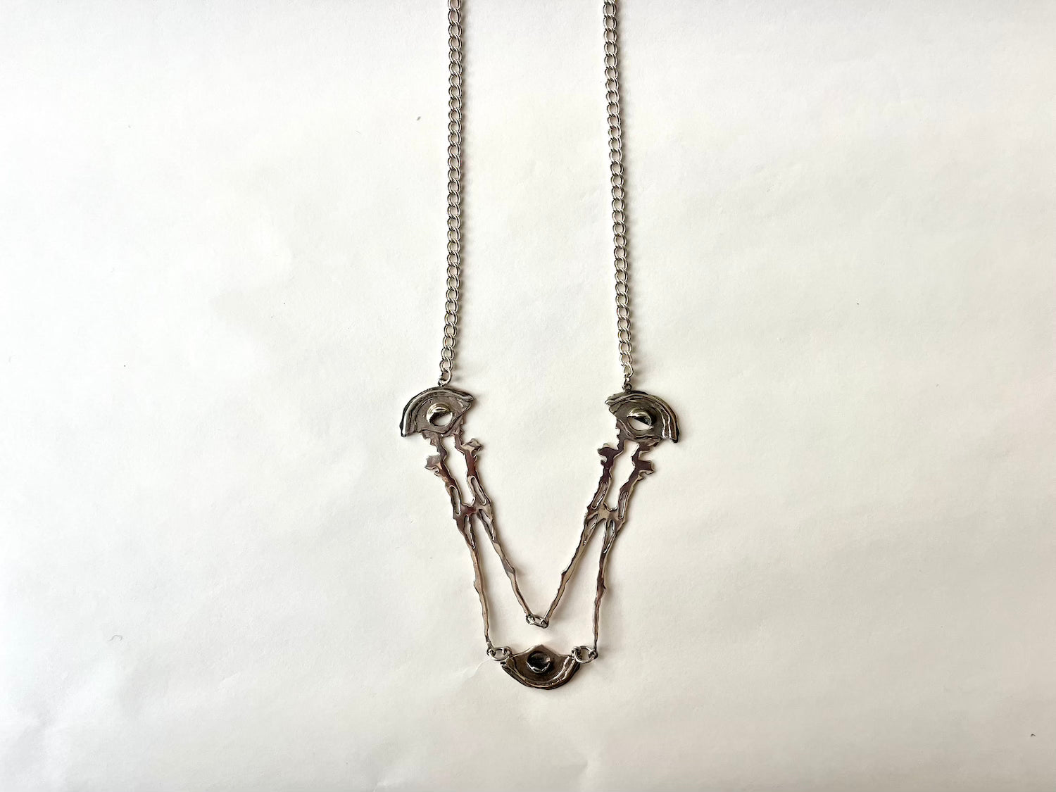 ALEXANDROS TZANNIS STUDIO | Teardrop Necklace 3 eyes triangle