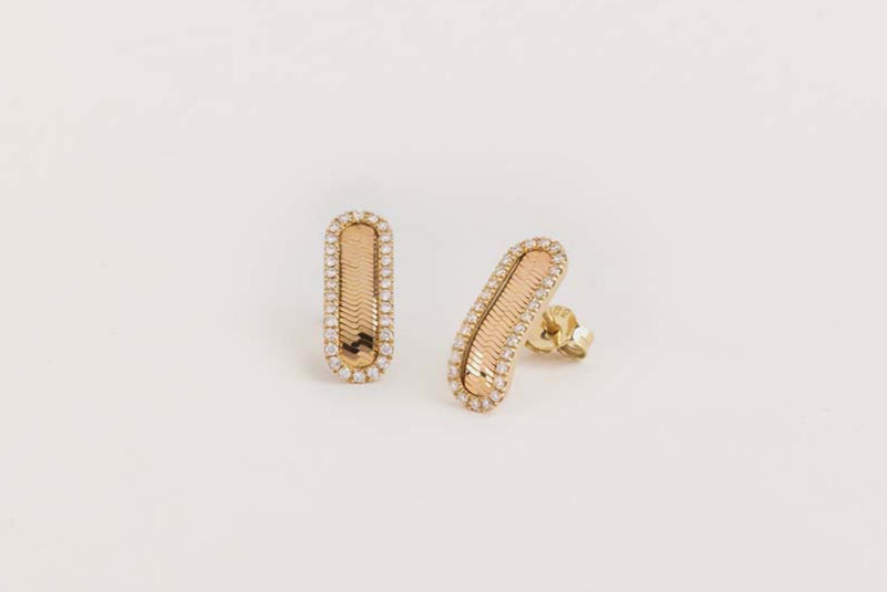 AVALON | Curb Lab grown diamond earrings