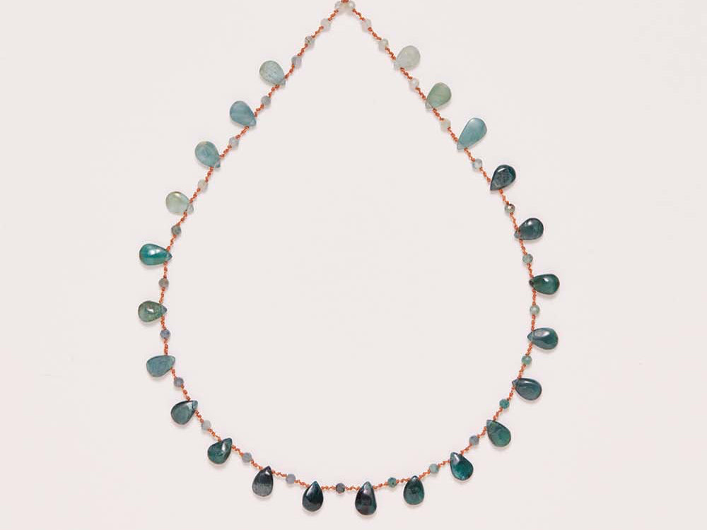 IVARENE | Osprey Drops & Beads necklace with grandidierite