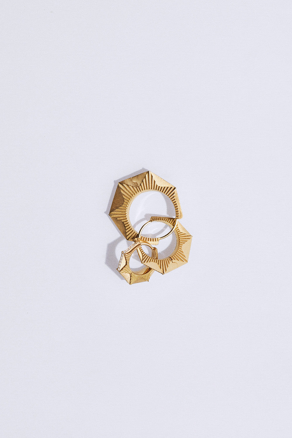 MARIE LICHTENBERG | Diamond Yellow Gold NYC Earring