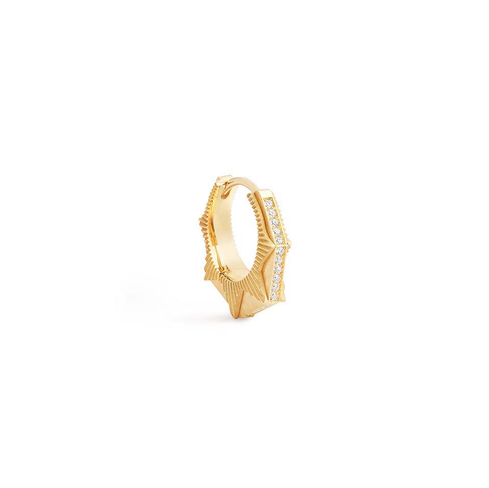 MARIE LICHTENBERG | Diamond Yellow Gold NYC Earrings